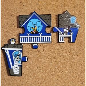 Disney Loungefly Mickey Mouse Haunted House Puzzle Blind Box Bundle